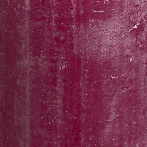 Itens Velas Pilar Velas Berry cor sólida roxas 60×80mm 4 un