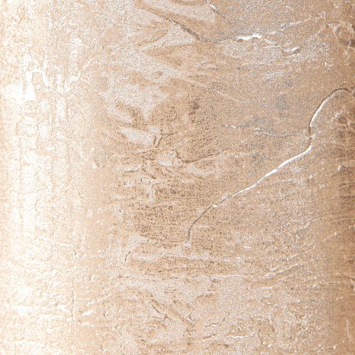 Itens Velas pilares cor sólida ouro claro 85×200mm 2 un