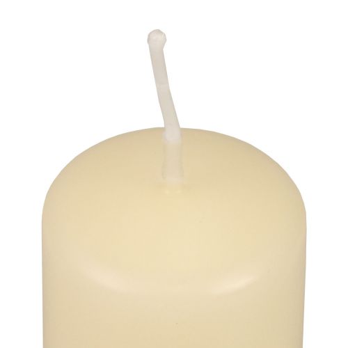 Itens Velas pilar creme Velas do Advento creme 150/50mm 24un