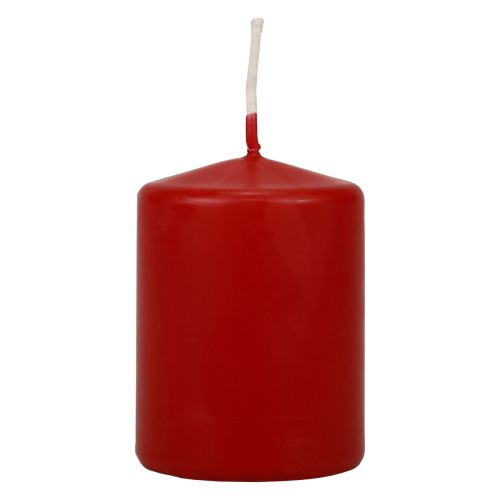 Velas de coluna vermelhas Velas de Advento pequenas antigas vermelhas 70/50mm 24 peças