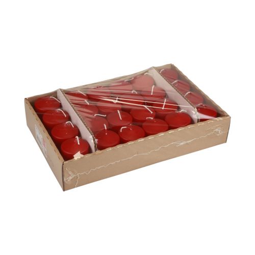 Itens Velas de coluna vermelhas Velas de Advento pequenas antigas vermelhas 70/50mm 24 peças