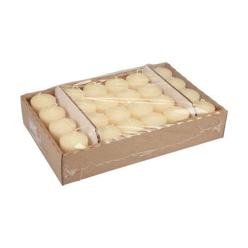 Itens Velas pilar velas Advento creme pequenas 70/50mm 24 un