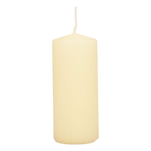 Floristik24 Velas pilar velas de advento creme 120/50mm 24 un