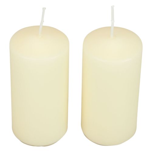 Itens Velas Pilar H100 Ø50cm Velas Creme 12 unidades