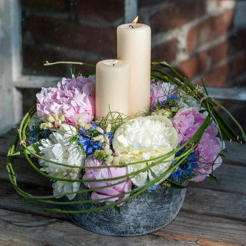 Itens Velas Pilar H100 Ø50cm Velas Creme 12 unidades