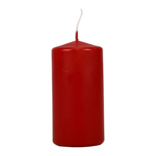 Floristik24 Velas pilar vermelhas Velas do Advento vermelho velho 100/50mm 24 un