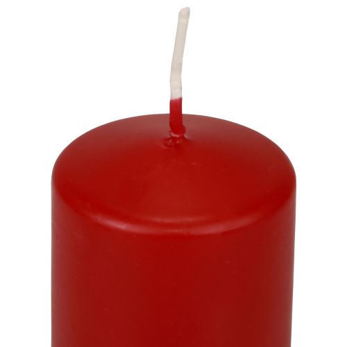 Itens Velas pilares vermelhas velas do advento vermelho velho 100/50mm 24 unidades