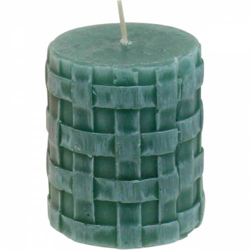 Itens Velas Pilares Vela Rústica 80/65 Verde Vela Decoração 2pçs