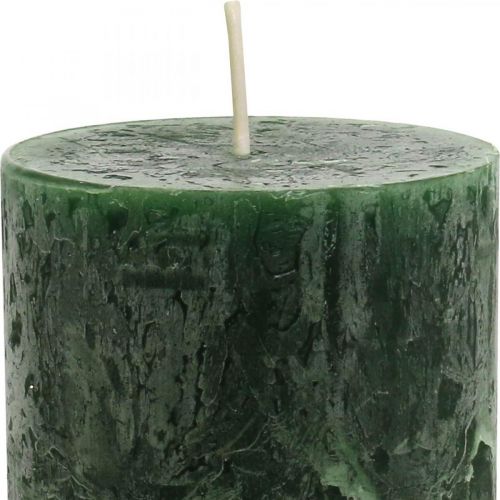 Itens Velas Coloridas Sólidas Verde Escuro Pilar Velas 70×110mm 4pcs