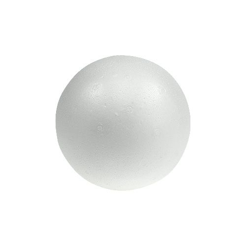 Floristik24 Bola de isopor Ø8cm branca 10p