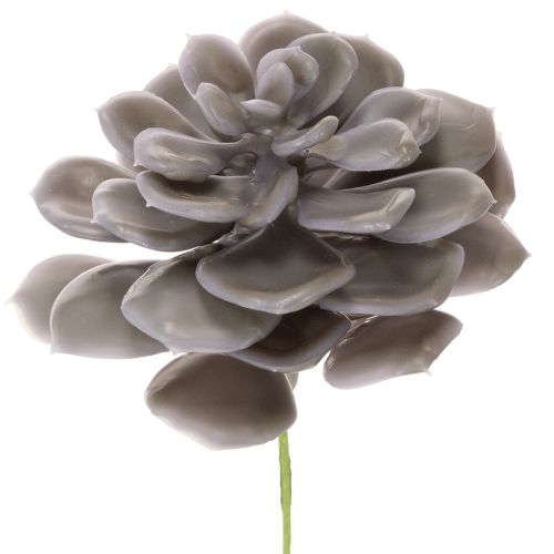 Conjunto de 6 flores artificiais de cera suculentas para decoração, 10 cm.