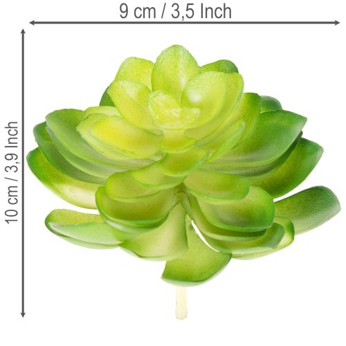 Itens Planta suculenta artificial, verde, para decoração em vaso ou tigela, 10 cm, 4 peças