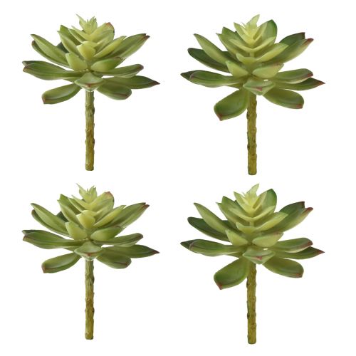 Itens Suculentas artificiais plantas artificiais verdes Ø10cm 4 unidades