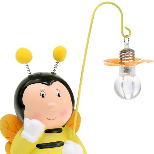 Floristik24 Figura decorativa abelha com luz H21cm
