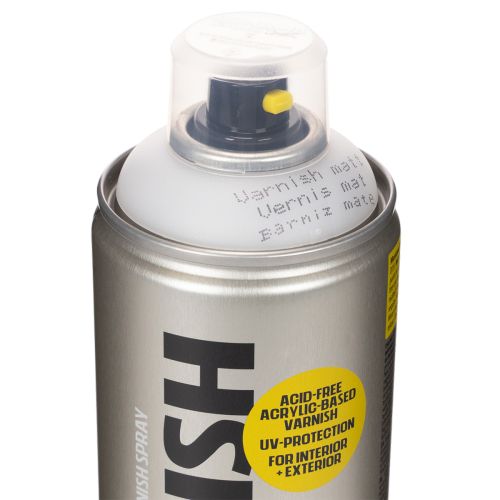 Verniz spray fosco transparente, resistente a raios UV, sem ácido, Montana Cans, 400ml | Floristik24.pt