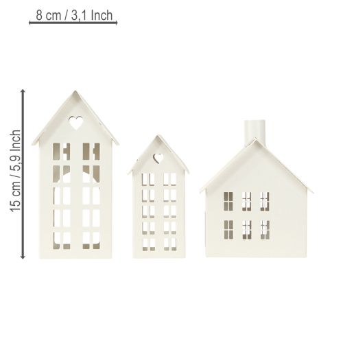 Itens Miniatura elegante de casa de chá para decoração de mesa, 15 cm