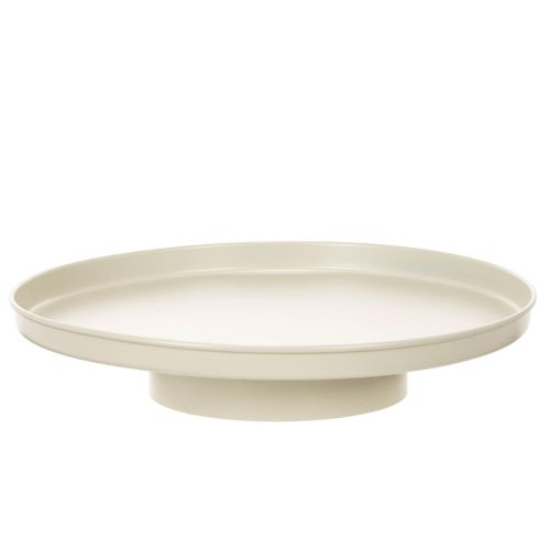 Bandeja decorativa de metal de 30 cm para decoração de plantas.