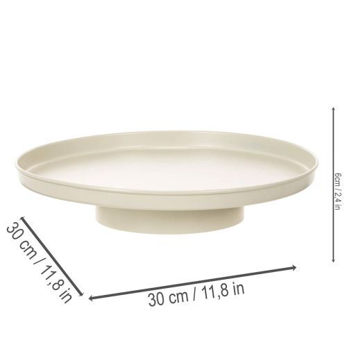 Bandeja decorativa de metal de 30 cm para decoração de plantas. | Floristik24.pt