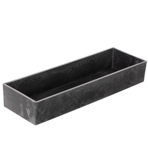 Bandeja retangular com alças, bandeja decorativa para mesa, 32 cm