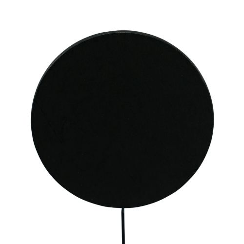 Itens Decoração de mesa madeira redonda preta plug metal Ø7,5cm 12 unidades