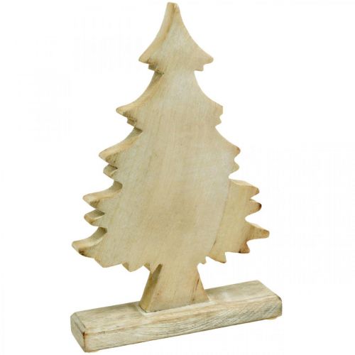  Deco árvore de Natal de madeira caiada decoração de mesa  branca Advento 32 × 20 × 5,5cm - compre barato online