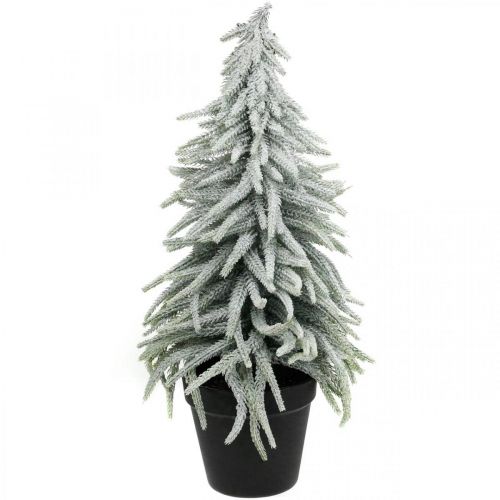 Floristik24 Abeto de inverno em uma panela, decoração de Natal, pinheiro com neve Alt.45cm