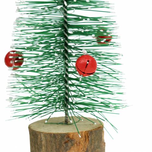 Itens Árvore de Natal verde coberta de neve Ø5cm Alt.15cm 6 unidades