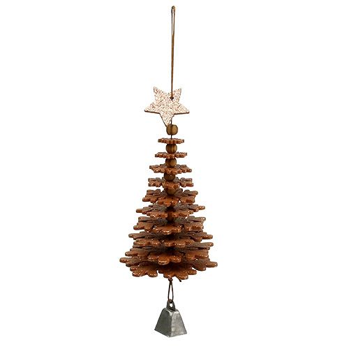 Floristik24 Árvore de Natal para pendurar, decorações de Natal, decorações para árvores de Natal de cobre Alt.12cm 29cm