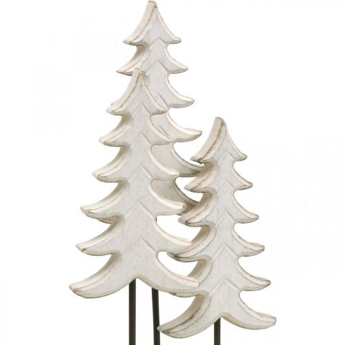 Floristik24 Decoração de Natal madeira de abeto branco com base H28cm