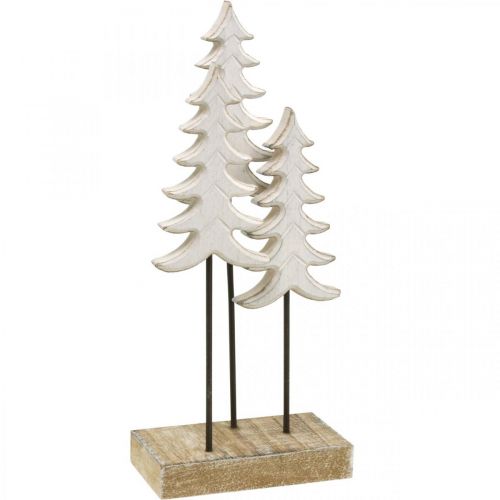 Floristik24 Decoração de Natal madeira de abeto branco com base H28cm