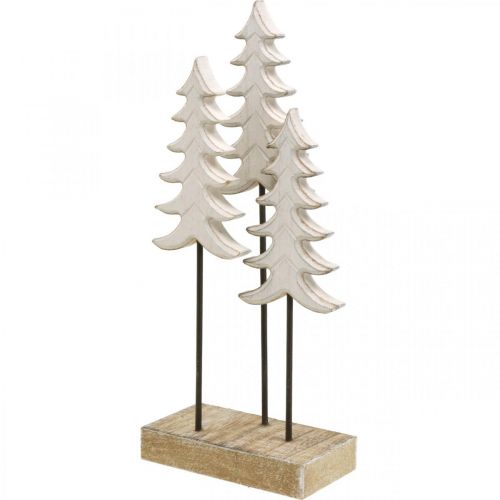 Floristik24 Decoração de Natal madeira de abeto branco com base H28cm