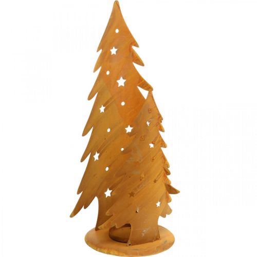 Itens Lanterna para árvores de Natal, decoração metálica em pátina, Natal A46cm L25,5cm