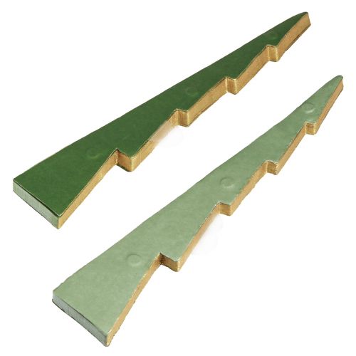 Itens Árvore de natal papel favo de mel Natal verde ouro Alt.30cm 2 peças