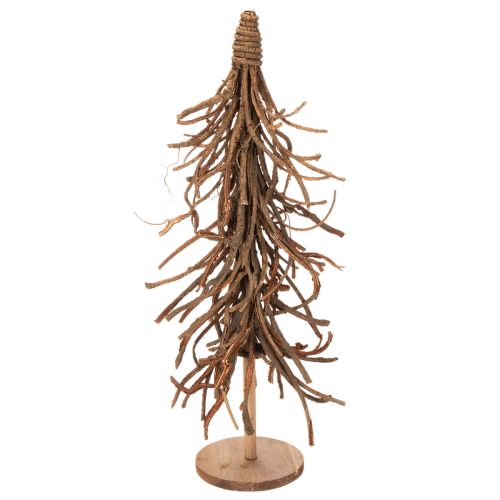 Árvore decorativa feita de ramos de salgueiro sobre uma base de madeira, 68 cm | Floristik24.pt