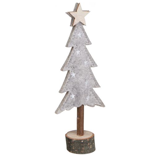 Itens Árvore de Natal feita de feltro com estrela creme bege 18 cm 4 unidades