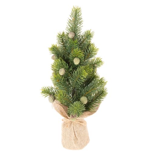 Árvore de Natal artificial em saco de juta, pequena decoração de mesa, mini árvore de Natal, 38 cm comprar | Floristik24.pt