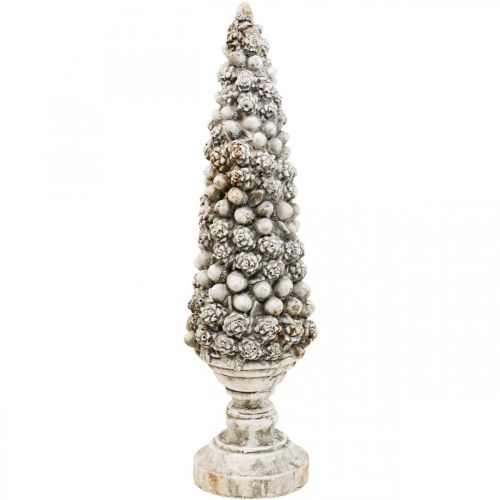 Floristik24 Abeto com base Chic Antique deco tree cinza Alt.60cm