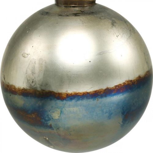 Floristik24 Bolas de Natal bola de vidro bicolor Ø12cm azul, metalizado 2 unidades
