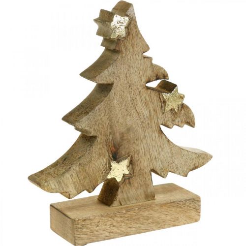 Árvore de natal, madeira de manga, deco natural, árvore de  natal, 20 × 18 × 5cm - compre barato online