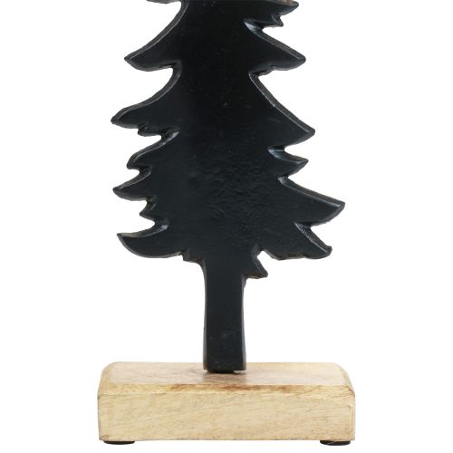 Itens Decoração de natal Árvore de natal madeira metal decoração de mesa Alt.27cm