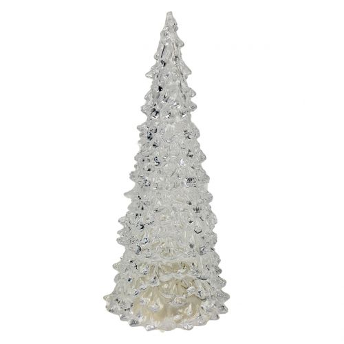 Floristik24 Árvore de Natal em acrílico com luz LED Ø9cm Alt.22cm