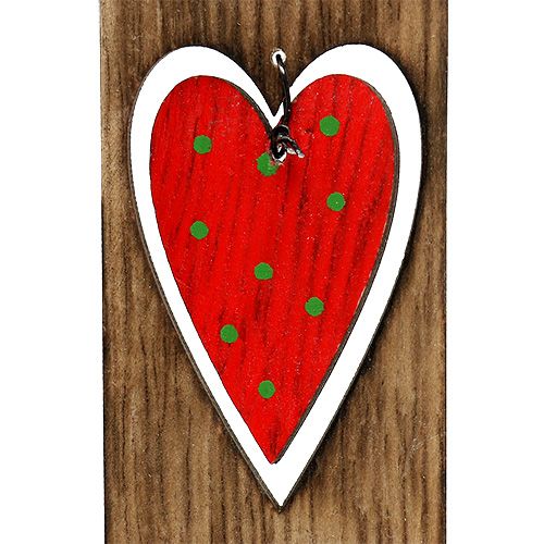 Floristik24 Decorações para árvores de Natal de madeira castanho vela 15cm L28cm 8pcs