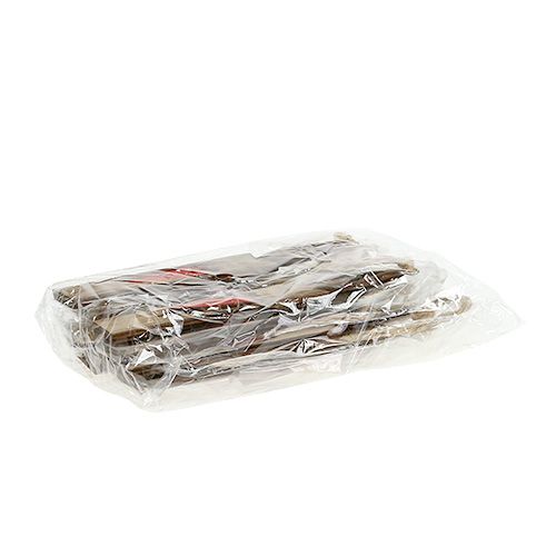 Floristik24 Decorações para árvores de Natal de madeira castanho vela 15cm L28cm 8pcs