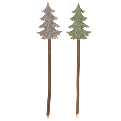 Árvore de Natal decorativa em haste para vasos e arranjos altos, 45 cm, 6 peças | Floristik24.pt
