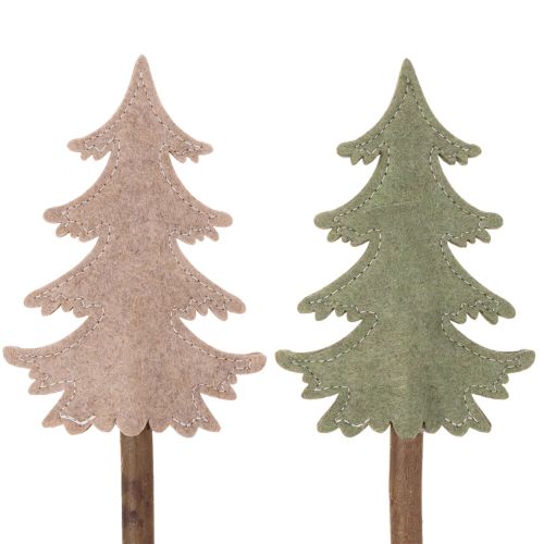 Árvore de Natal decorativa em haste para vasos e arranjos altos, 45 cm, 6 peças | Floristik24.pt