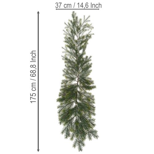 Ramo de pinheiro artificial decorativo para arranjos florais criativos, 175 cm | Floristik24.pt