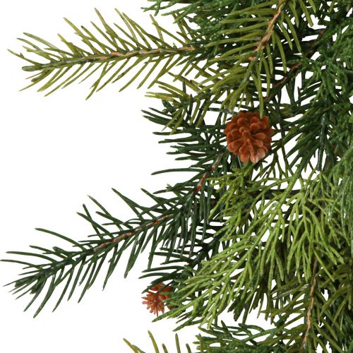 Floristik24 Guirlanda de abeto Thulia com cones verde marrom 182cm