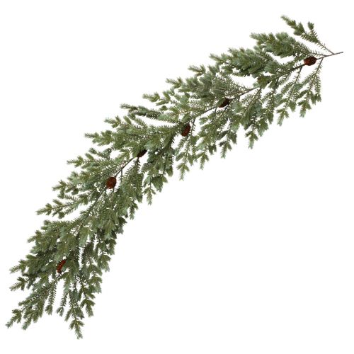 Itens Guirlanda de abeto Guirlanda de Natal verde com cones 180cm