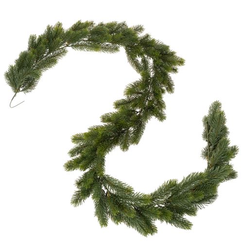 Guirlanda artificial de pinheiro, verde, para decoração festiva, 180 cm | Floristik24.pt