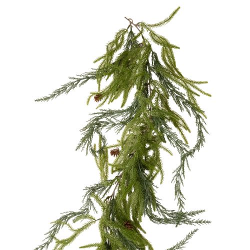 Guirlanda artificial de ramos de pinheiro com pinhas para decoração do Advento, 218 cm comprar | Floristik24.pt